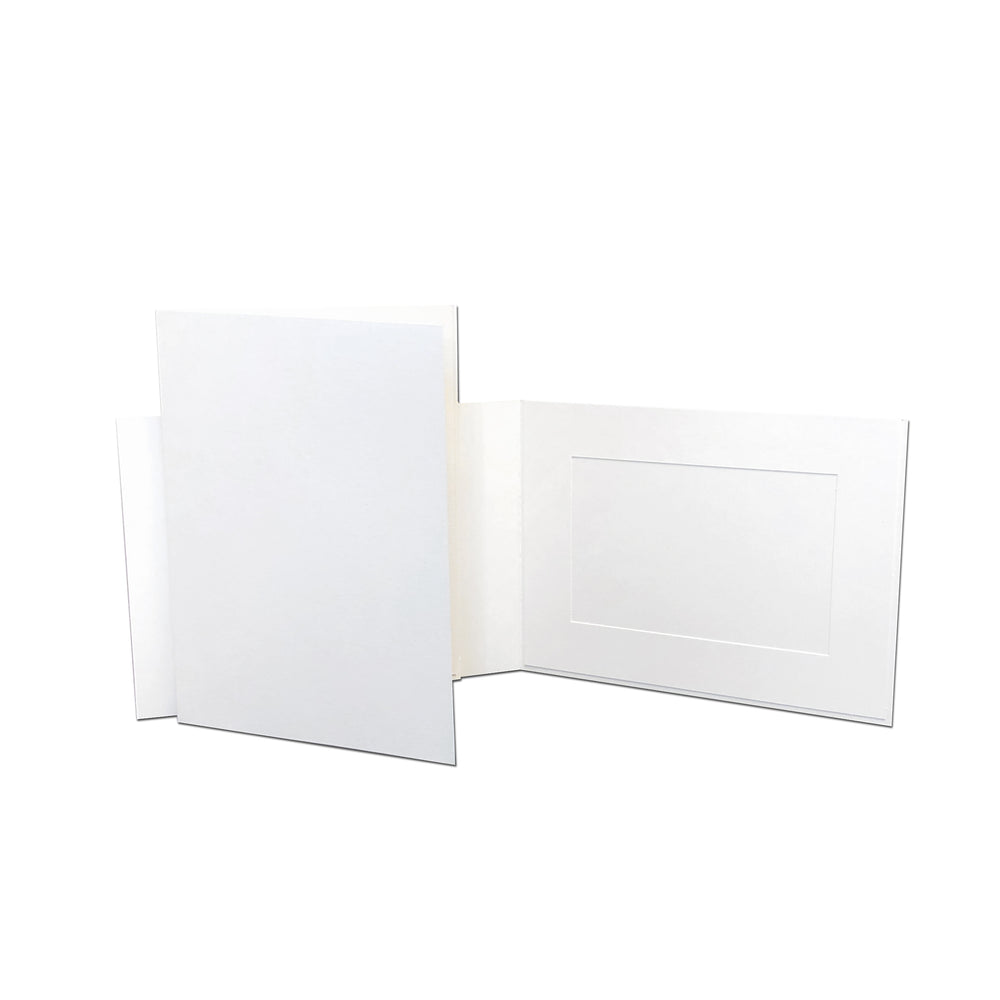 White EconoBright Folders Blank frames