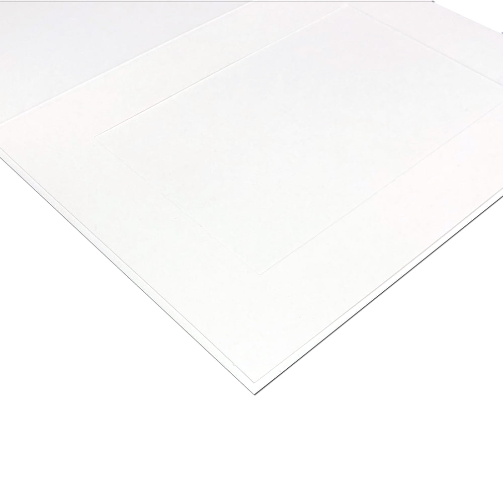 White EconoBright Folders Blank frames