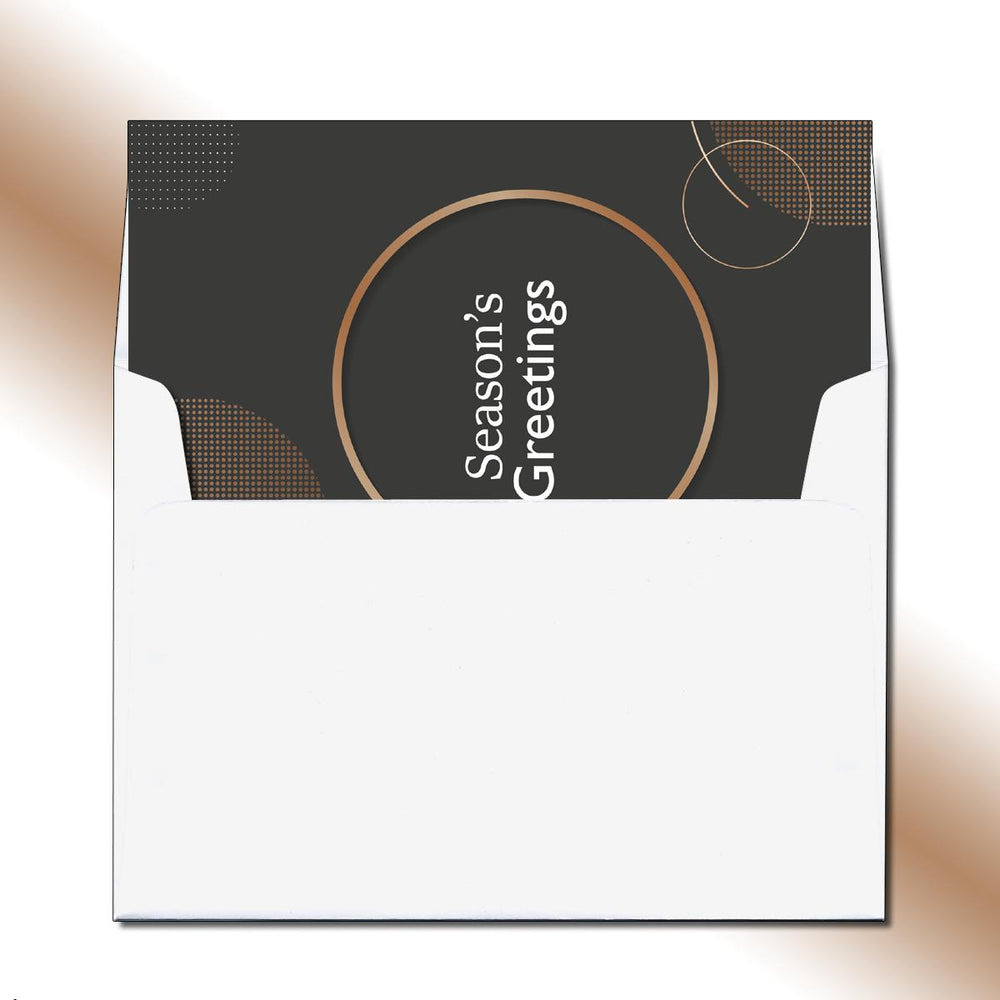 Folded Modern Rings Greeting Card