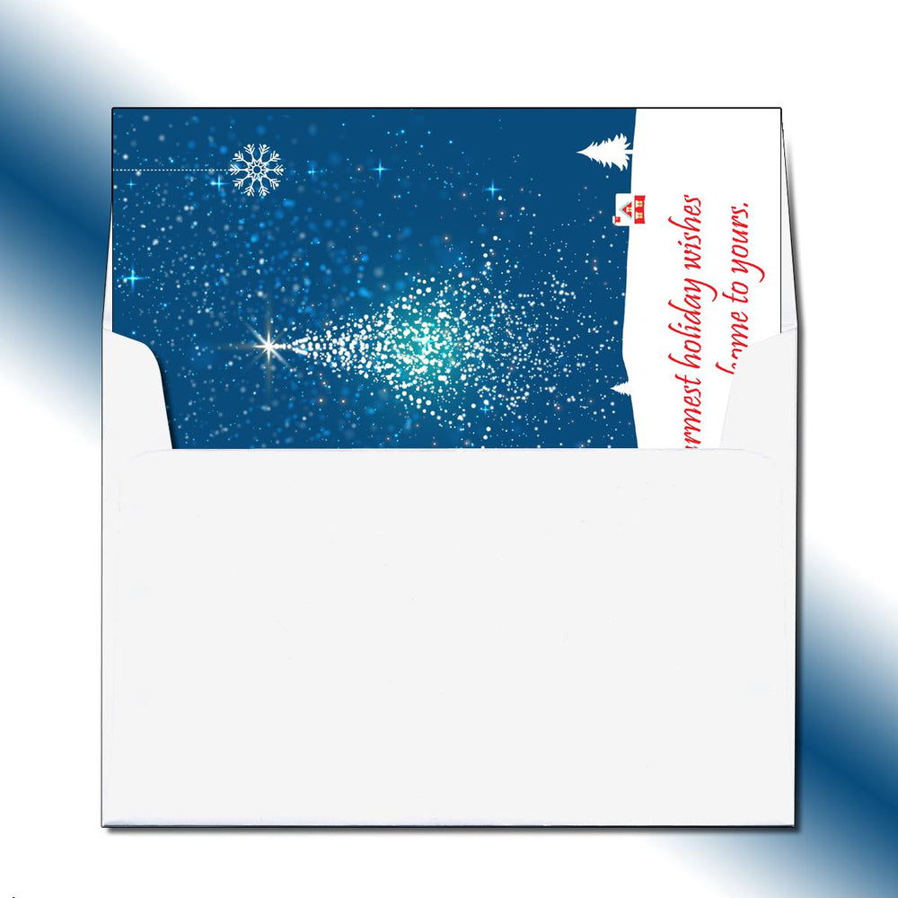 Folded Starry Tree Greeting Card