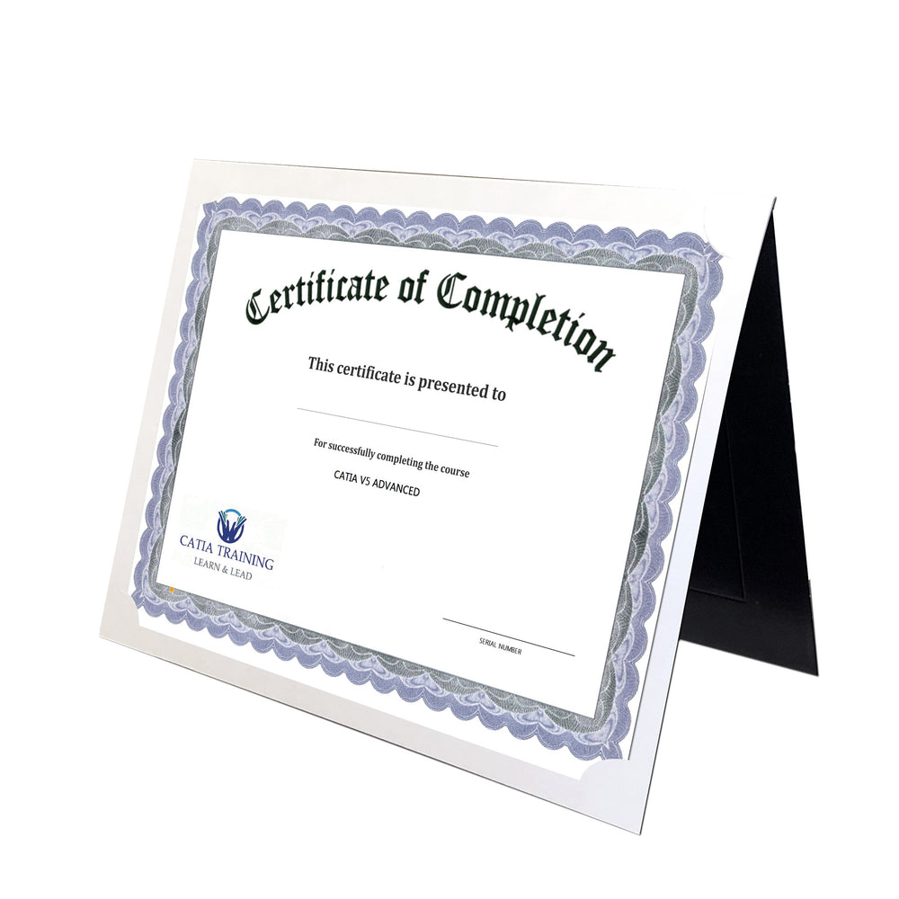 Black Gilded Crest Certificate Holder