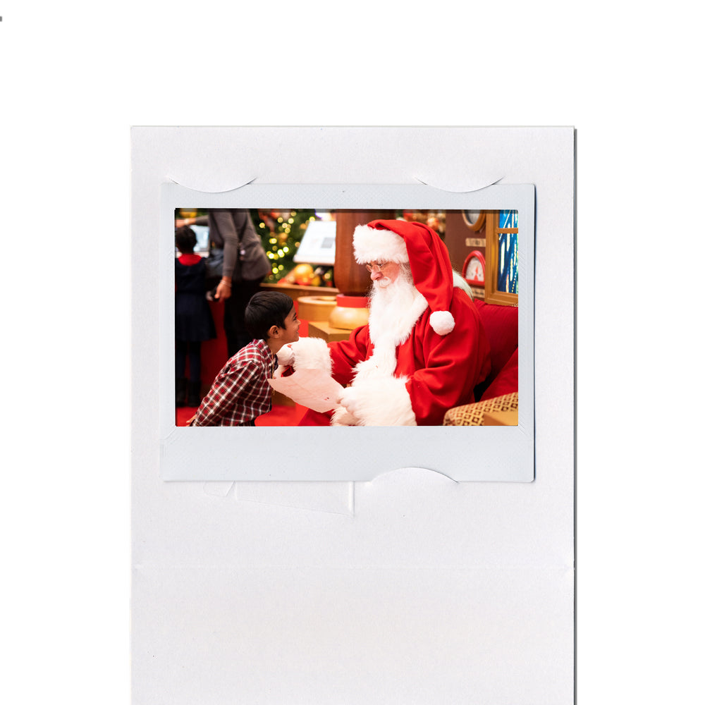 Unfolded Blue Snowflake Instax Easel frame