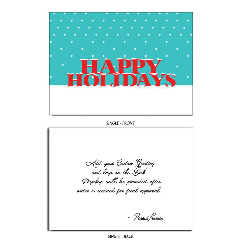Front and back of Snowfall Greeting Card