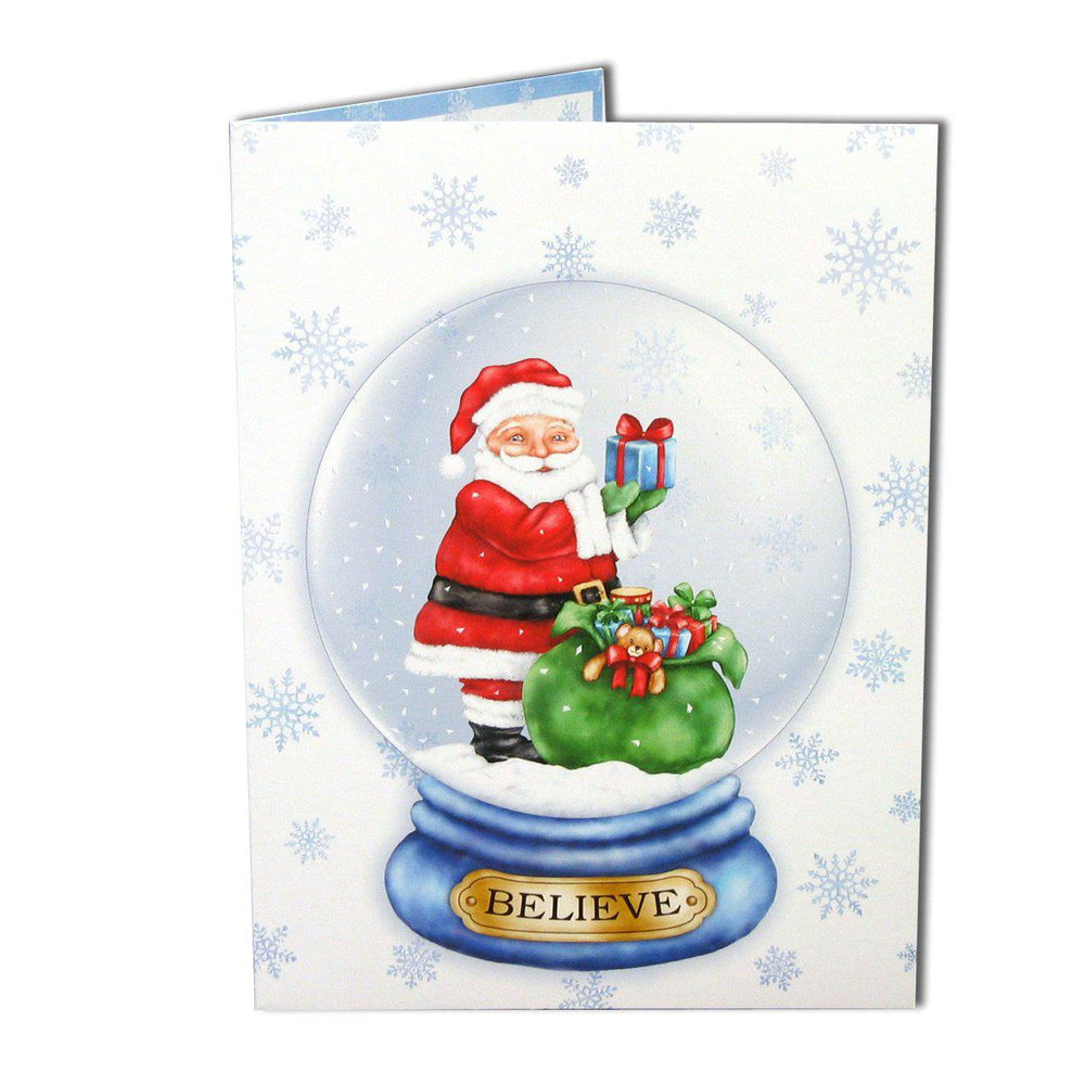 Christmas Santa Globe Folder frames