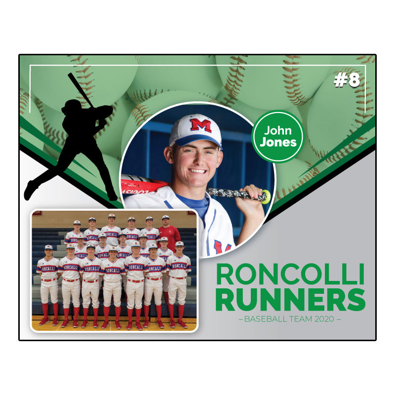 Green baseball Digital Memory Mate