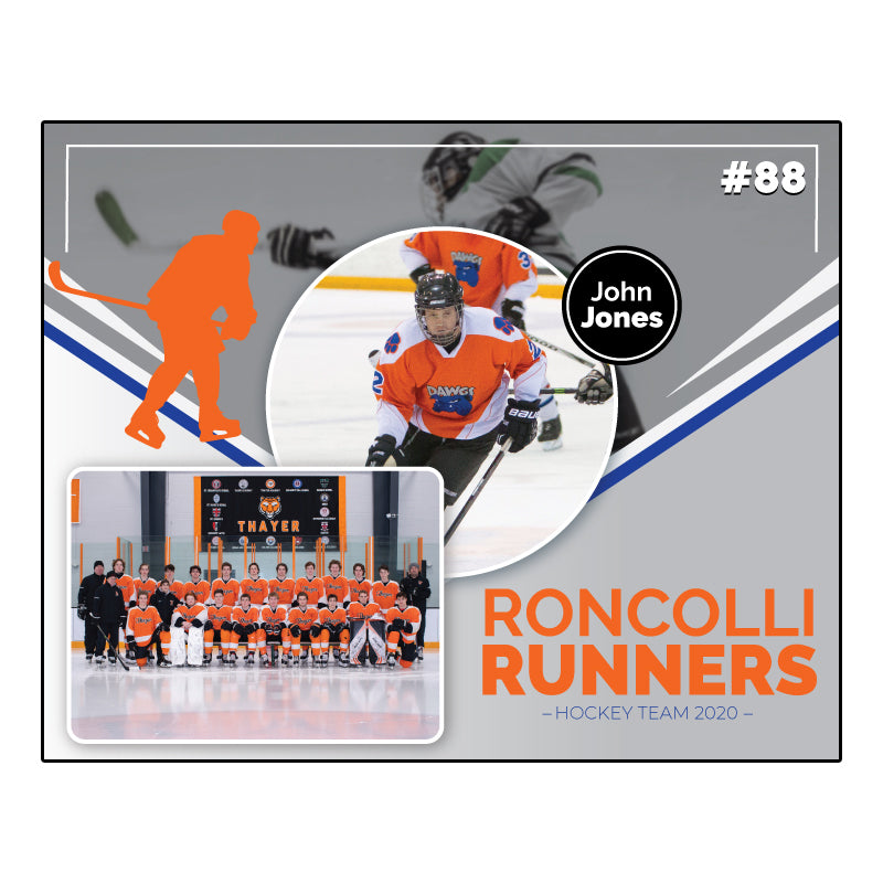 Orange hockey Digital Memory Mate