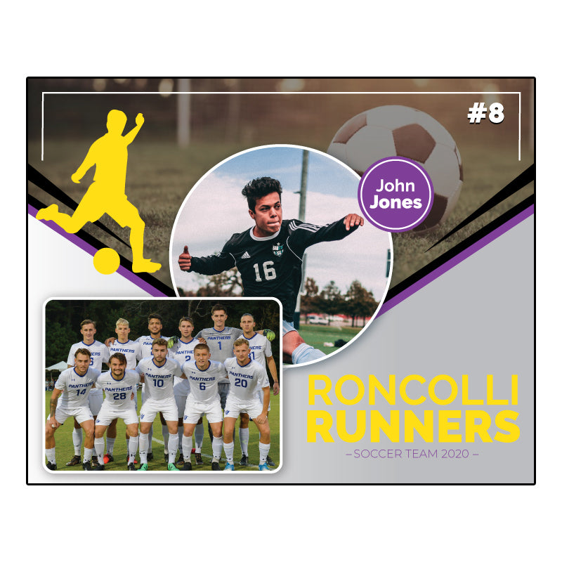 Purple soccer Digital Memory Mate