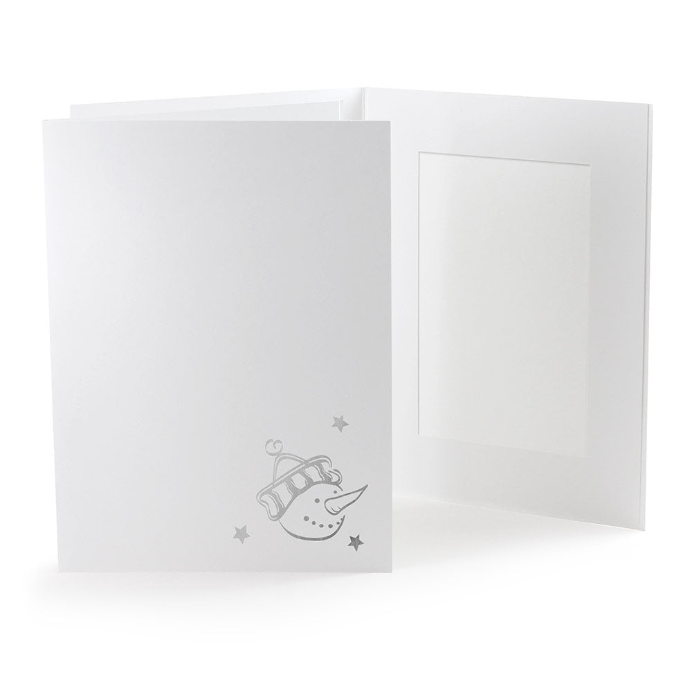 4x6 EconoBright Folders Stamped Series with snowman foil stamp