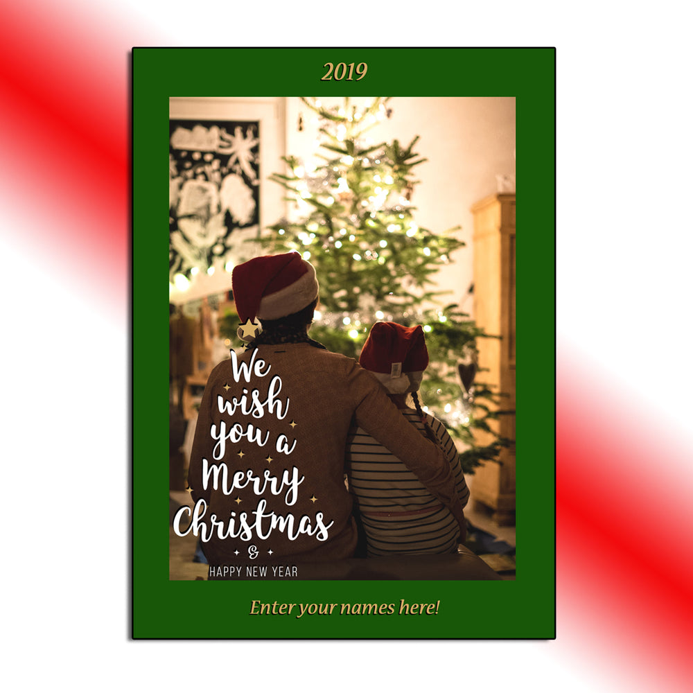 Tree Text themed Fully Custom Photo Card