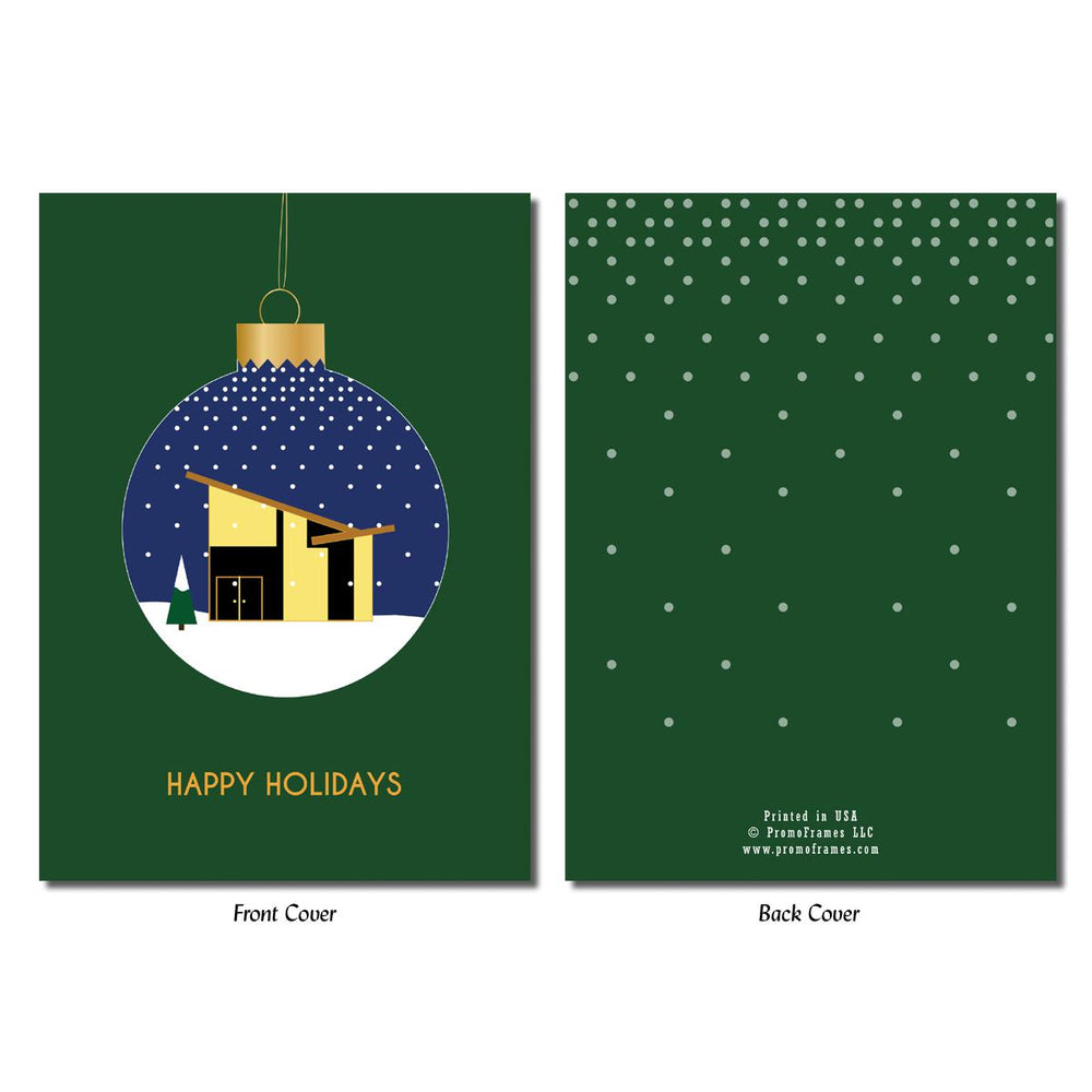 Front and back of Ornament Greeting Card