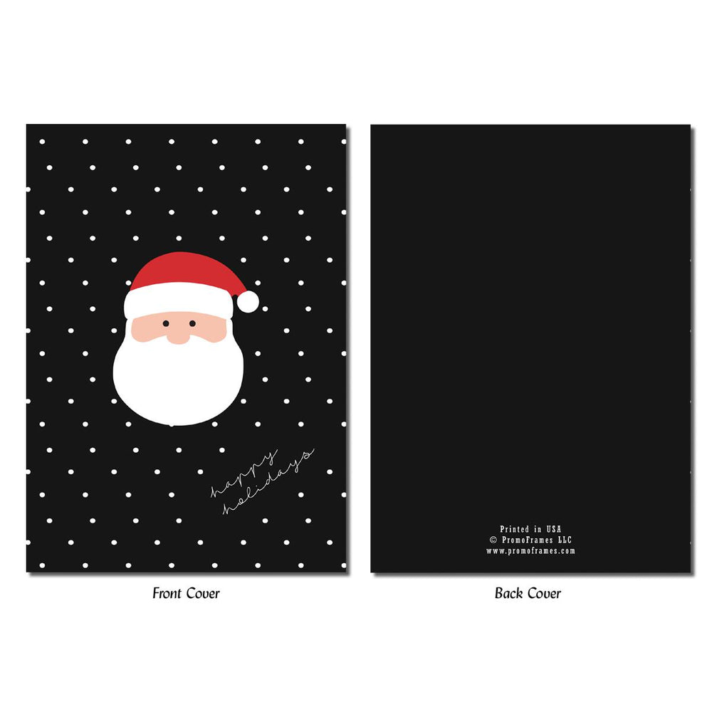 Folded Santa's Face Greeting Card