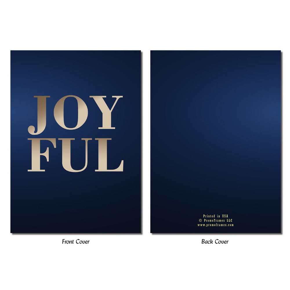 Front and back of Joyful Greeting Card