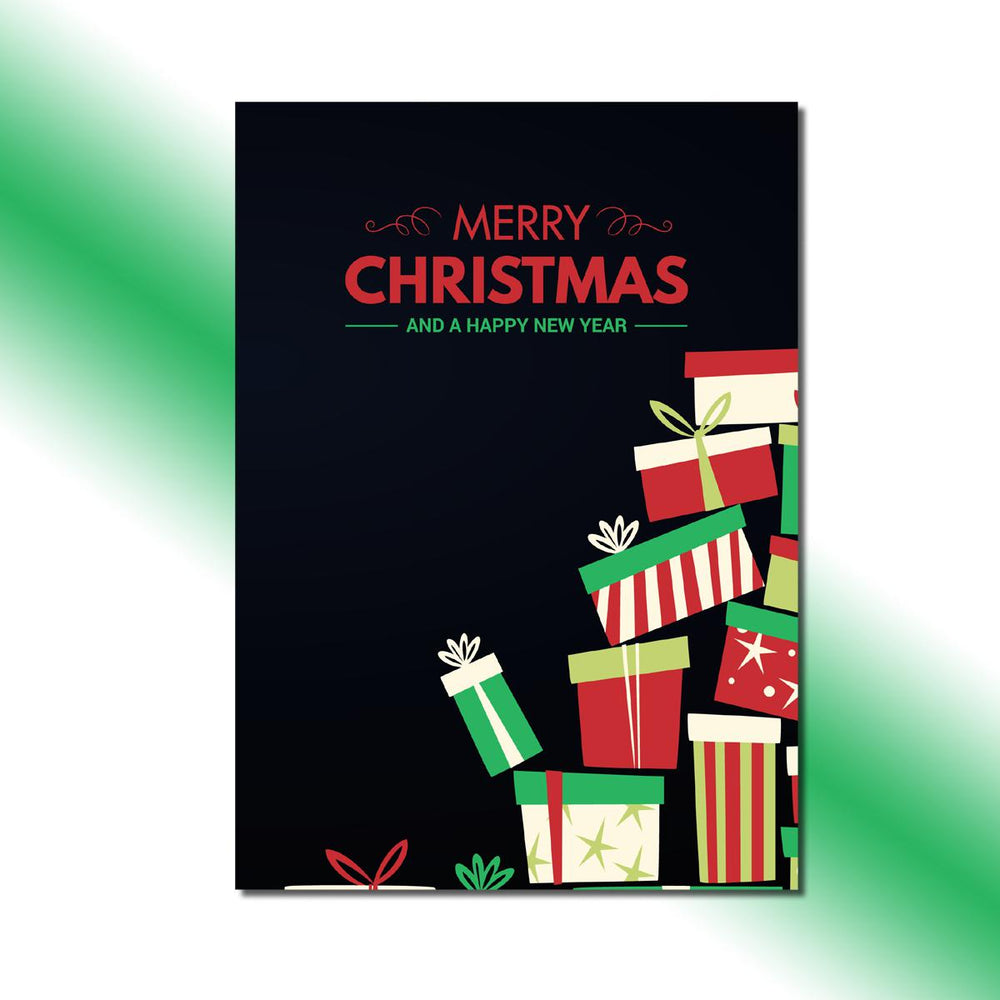 Single-side Pile of Presents Greeting Card