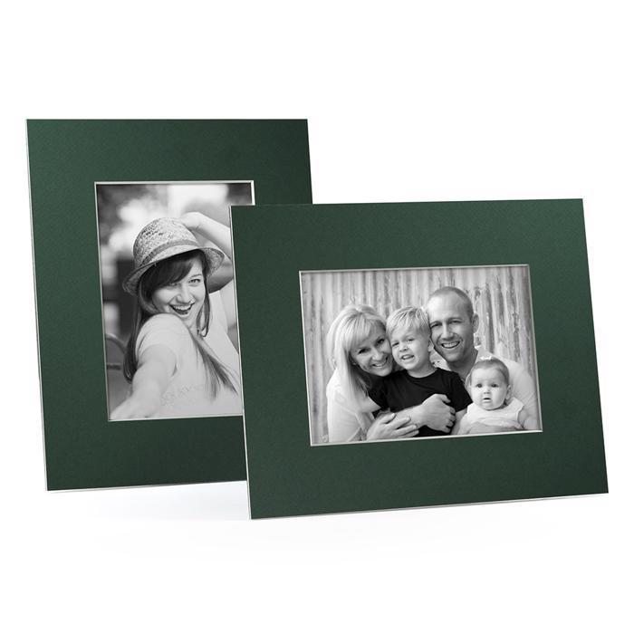 4x6, 5x7 or 8x10 Dark green Angle Cut Easel Series frames