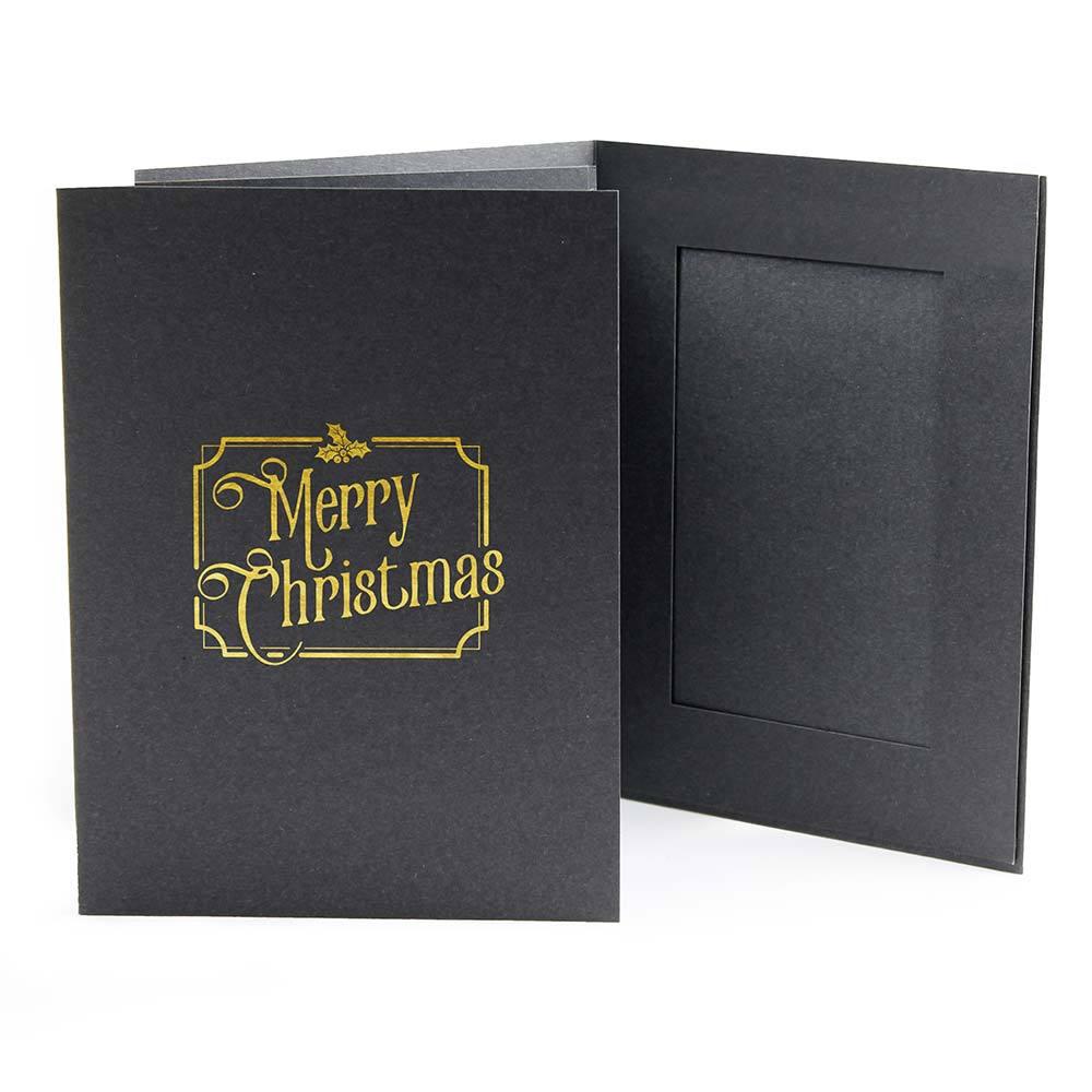 4x6 EconoBright Folders Stamped Series with Merry Christmas foil stamp