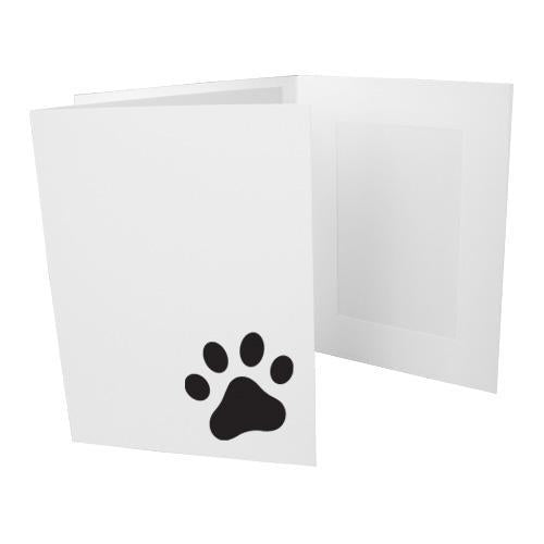 4x6 EconoBright Folders Stamped Series with paw print foil stamp