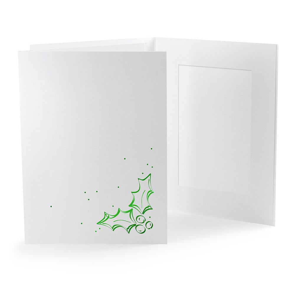 4x6 EconoBright Folders Stamped Series with holly foil stamp