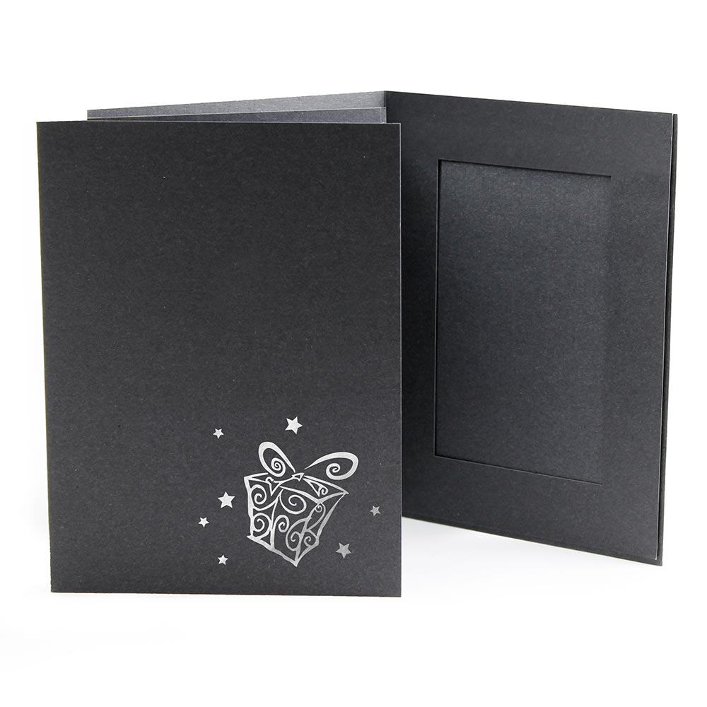 4x6 EconoBright Folders Stamped Series with presents foil stamp
