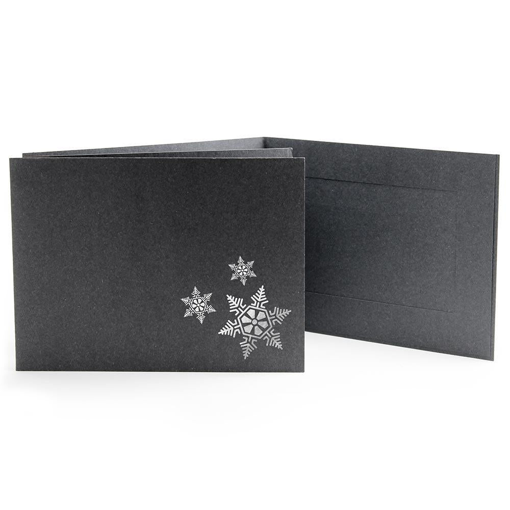 6x4 EconoBright Folders Stamped Series with snowflake foil stamp