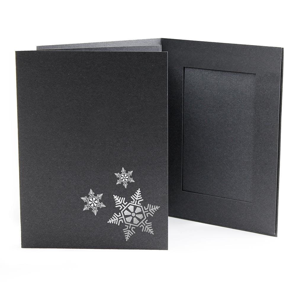 4x6 EconoBright Folders Stamped Series with snowflake foil stamp